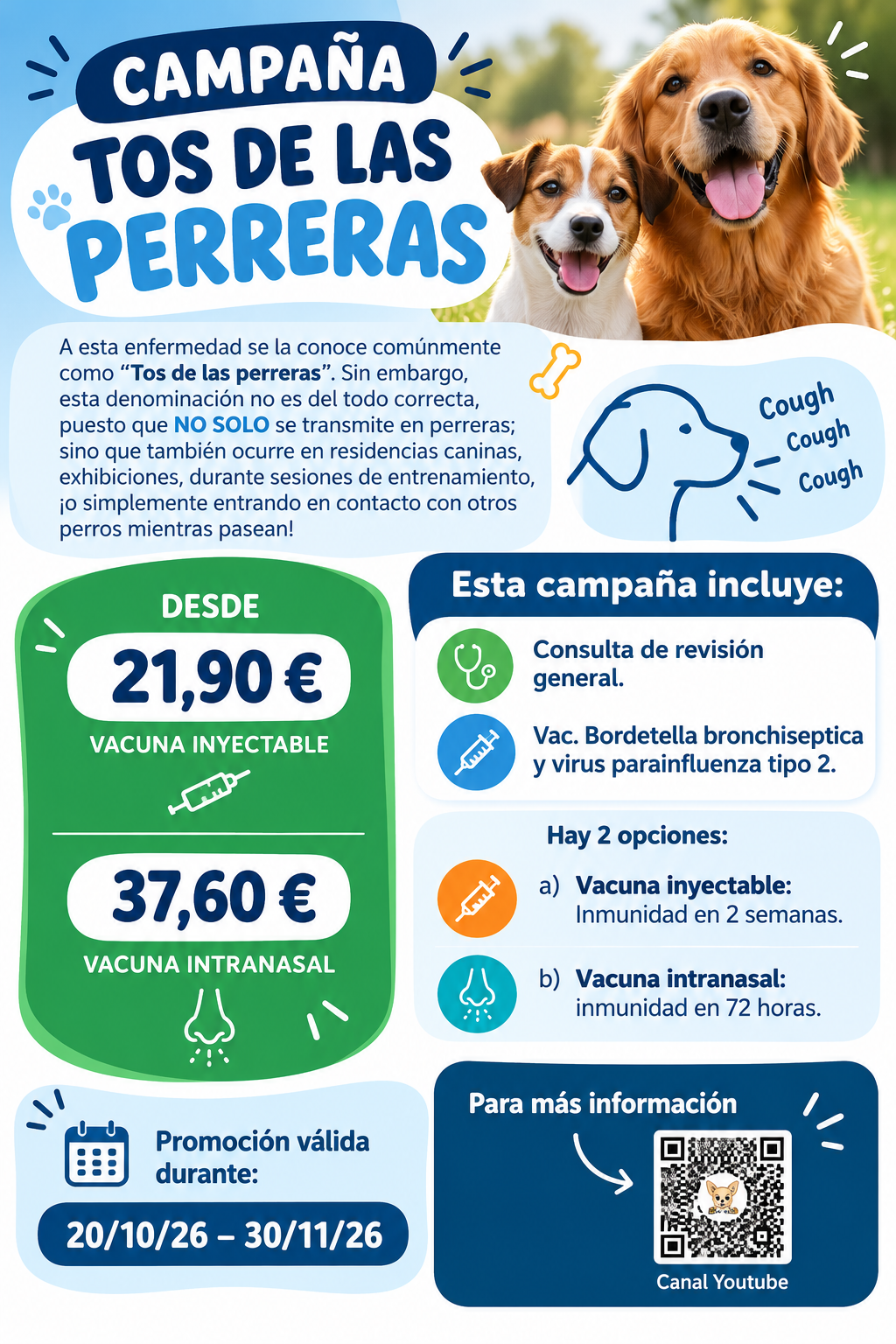 Vacuna contra la Tos de las Perreras Madrid